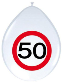 Ballonnen 50 jaar verkeersbord