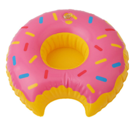Pink donut bekerhouder
