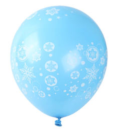 Ijssterren ballonnen blauw (12 stuks)