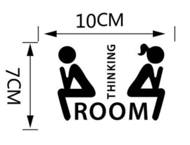 Thinking room sticker