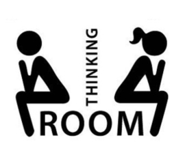 Thinking room sticker