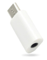 USB type-C naar 3,5mm jack adapter (wit)