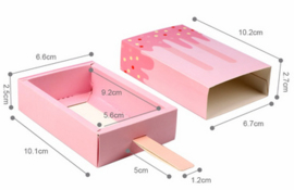 Uitdeeldoosjes ijsjes (roze)