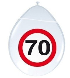 Ballonnen 70 jaar verkeersbord