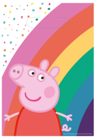 Peppa Pig papieren traktatie zakjes (8 stuks)