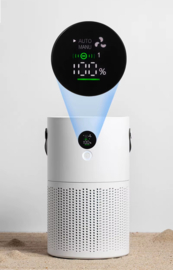 17 Binnenlucht reiniger bij COPD met IONISATIE, CARBON en HEPA filters, 28/32/36m2 Tijdelijk met *GRATIS* PLUG-In en Hygrometertje.