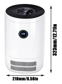 18. Binnenlucht reiniger bij COPD met IONISATIE, CARBON en HEPA filters, 28/32/36m2
