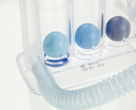 18.  Ademkracht Trainer: Respiron Triball flow “weerstand zéér zéér laag”