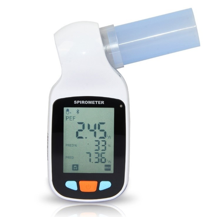 SP70B Digitale Spirometer Bluetooth Espirometer Kliniek Thuis Ademen Lung Fuction Diagnostisch Apparaat Mondstukken Met Software