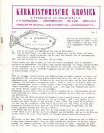 STOPPELENBURG, H.M. - Kerkhistorische kroniek