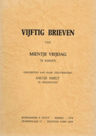 VRIJDAG, Mientje - Vijftig brieven