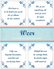 WEER - De Delftsblauwe tegelwijshedenreeks