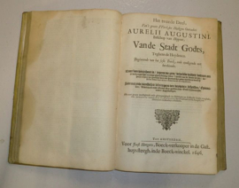 AUGUSTINUS, Aurelius - XXII Boecken van de Stadt Gods