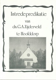 ZIJDERVELD, G.A. - Intredepredikatie te Hoofddorp