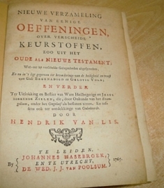 LIS, Hendrik van - Nieuwe verzameling van eenige oefeningen