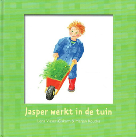 VISSER-OSKAM, Lena - Jasper werkt in de tuin