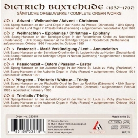 BUXTEHUDE, Dietrich - Sämtliche Orgelwerke - voordeelbox 6 CD’s