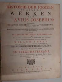 JOSEPHUS, Flavius - Historie der Jooden  of alle de Werken - 2 delen