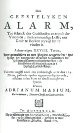 HASIUM, Adrianum - Den geestelyken alarm