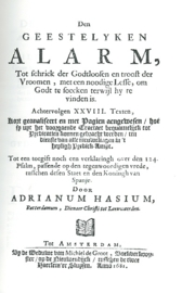 HASIUM, Adrianum - Den geestelyken alarm