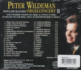 WILDEMAN, Peter - Populair-klassiek orgelconcert