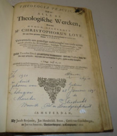 LOVE, Christophorus -  Theologia Practica - Alle de Wercken
