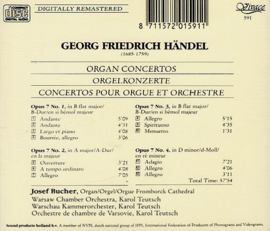 HANDEL, G.F. - Orgelkonzerte Op. 7 No 104