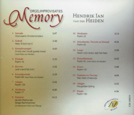 HEIDEN, Hendrik Jan van der - Memory