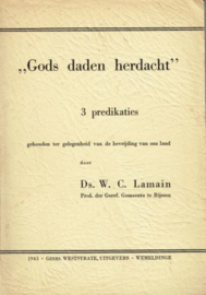 LAMAIN, W.C. - Gods daden herdacht