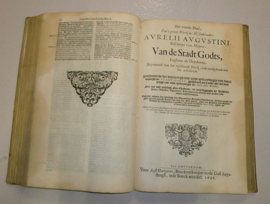 AUGUSTINUS, Aurelius - XXII Boecken van de Stadt Gods