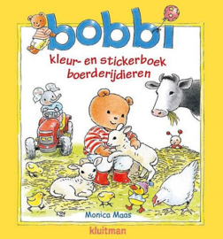 MAAS, Monica - Bobbi kleur- en stickerboek boerderijdieren