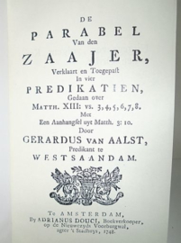 AALST, Gerardus van - De parabel van den Zaajer