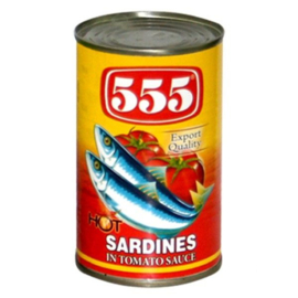 Sardines Red hot / 555 / 425 gram
