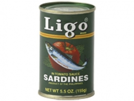 Sardines in tomatosauce / Ligo / 155 gram