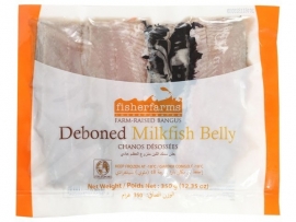 Milkfish Belly Deboned / Fisher Farms / 350 gram