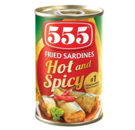 Sardines fried hot / 555 / 155 gram