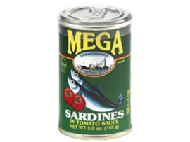 Sardines in Tomato Sauce / Mega / 155 gram