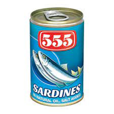 Sardines in oil / 555 / 155 gram