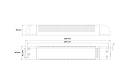 Philips LED transformator 24V DC  0-60W 120-277V