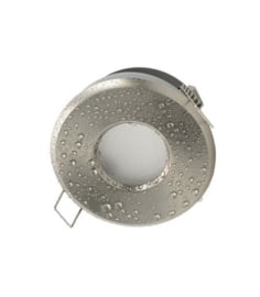 Waterdichte (IP65) badkamer spot GU10, geborsteld aluminium