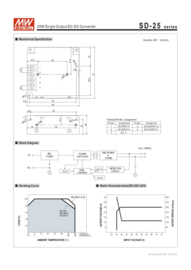 MeanWell converter SD-25B-12 DC/DC 19-36V dc 12V 2.1A