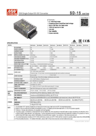 MeanWell LED converter SD-15B-12 DC-DC 12V / 1.25A