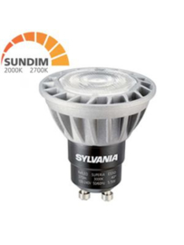 Sylvania RefLED 6.5W(=50W) GU10 3000K naar 2000K Sundim