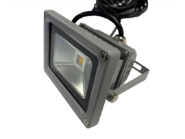 LED floodlight 10W zilvergrijs IP65 incl. 500 cm aansluitsnoer met RA stekker