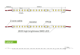 House of Light LED strip 500cm, natuurlijk wit 4000K, 28,8W IP20