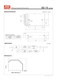 MeanWell LED converter SD-15B-12 DC-DC 12V / 1.25A