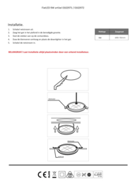 Ultra platte LED downlighter 9W  740 lm 3000K warm wit