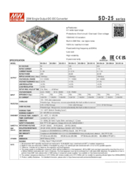 MeanWell converter SD-25B-12 DC/DC 19-36V dc 12V 2.1A