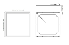 Philips Fortimo LED paneel 595x595mm, 4000K natuurlijk wit