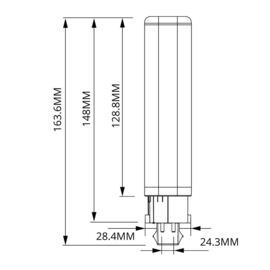 Philips  Core-Pro PL-C LED 9W/840 (26W) 4-pins G24q-3